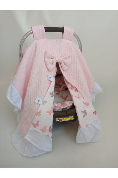 Wenaris Frilly Stroller Cover 1 Piece (Stroller Cushion and Stroller Sheet Are Not Included)