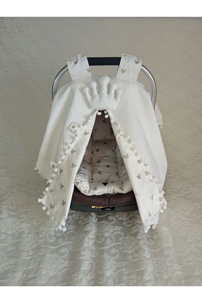 Wenaris Double Sided Stroller Cover 1 Piece (Stroller Cushion and Stroller Sheet Are Not Included)