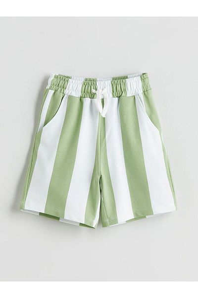 LC Waikiki Lcw Kids Elastic Waist Striped Boys' Shorts
