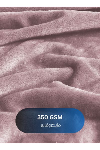 Master Home Textile Lightweight Velvet Blanket, 350GSM, 260x240cm King Size, Soft All Season Flannel for Bed & Sofa