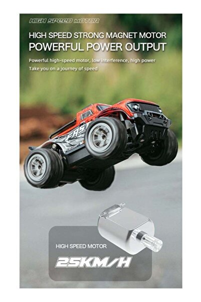 LIXADA High-Speed Off-Road Bigfoot Climbing Remote Control Toy Car For Ages 8+ Years