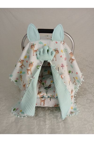 Wenaris Double Sided Stroller Cover 1 Piece (Stroller Cushion and Stroller Sheet Are Not Included)