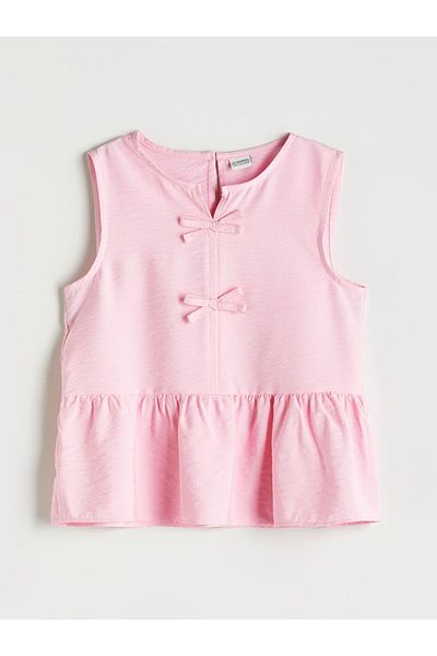 LC Waikiki Lcw Kids Girls' Blouse with Bow Detail