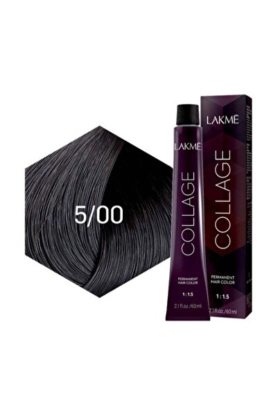 Lakme صبغة شعر كولاج الدائمة 5/00 بني فاتح، 60 مل