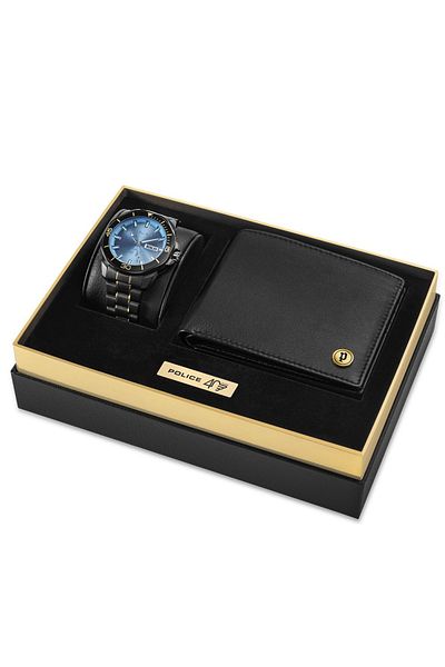 Police Ανδρικό Ρολόι Police PEWJH0030301-SET A, Quartz, 43mm, 5ATM