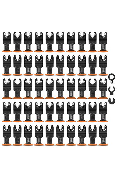 Choice 50 Pcs 10/50Pcs Oscillating Saw Blades High Carbon Steel 44MM Arc Edge Multitool Blades Sharp Wear R