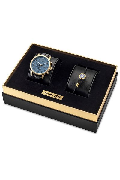 Police Mens Watch Police PEWJF0030401-SET B, Quartz, 44mm, 5ATM