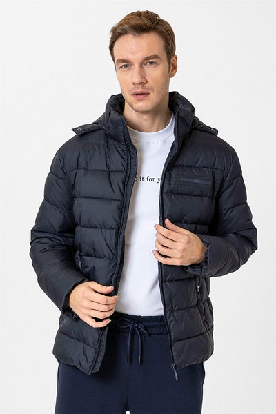 SÜVARİ Slim Fit Plus Size Down Πουπουλένιο παλτό