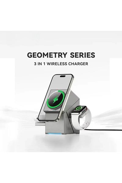 OEM Incarcator wireless 3 in 1 compatibil cu iphone, ceas si airpods