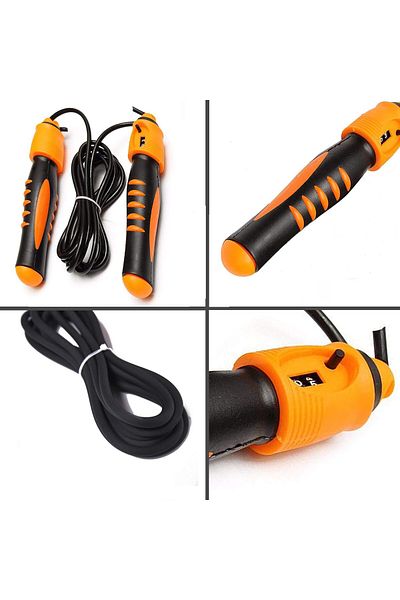 Skyland SKY LAND Feng Su Skipping Rope With Counter, Orange- Em-9312