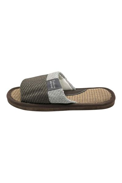 TECOS Papuci de casa decupati unisex, Tecos®, maro, marime 44-45, 29 cm, talpa comoda si respirabila