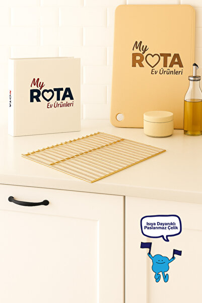 MY ROTA EV ÜRÜNLERİ Kare Izgara Nihale, Metal Nihale, Çay Altlığı, Tencere ve...