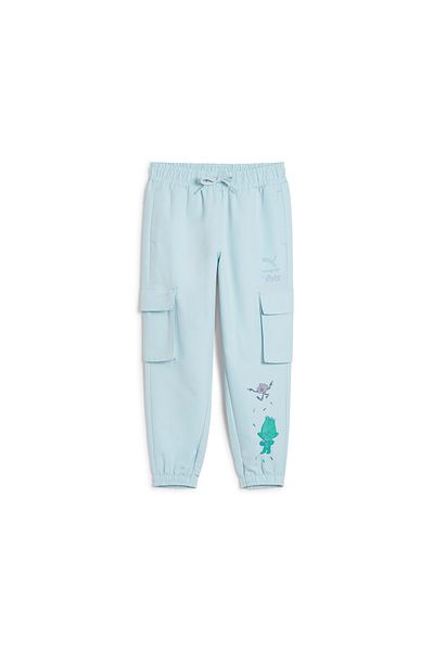 Puma Boys TROLLS Cargo Pants - Blue