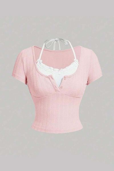 Köstebek White Tie Collar Buttoned Blouse