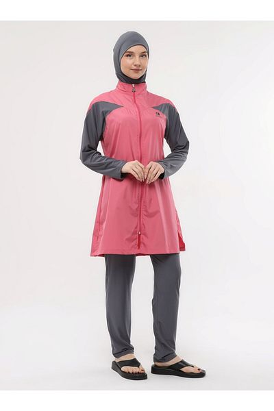 Ranuna Full Covered Hijab Swimsuit - Pink - Ranuna