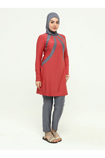 Ranuna Lycra Hijab Swimsuit - Tile - Ranuna