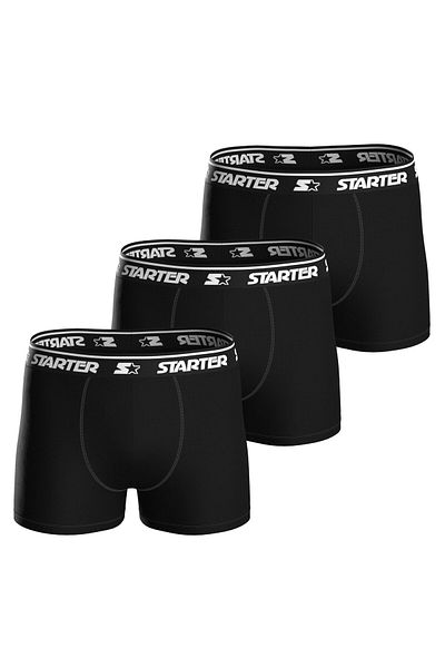 Starter Herren Boxershorts, 3er Pack - Logo Boxers, Baumwoll-Stretch, Logobund