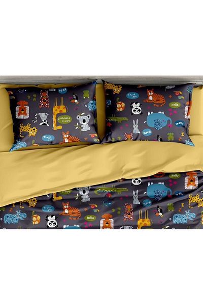 CHIRASO CHIRASO Linen, 100% Cotton, Classic Sheet 155x230 cm, Duvet Sheet 160x200 cm, 2 Pillowcases