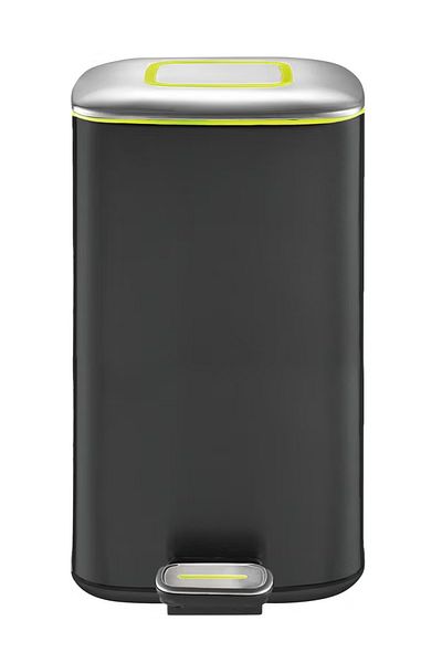 EKO Regent 20l Pedal Bin – Brushed Stainless Steel, Soft-close, Fingerprint-resistant Trash Can