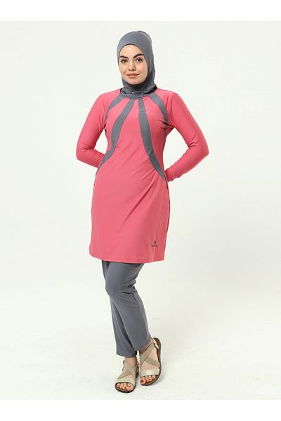 Ranuna Lycra Hijab Swimsuit - Pink - Ranuna