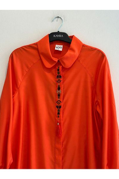 Kayra Tassel Detailed Viscose Tunic