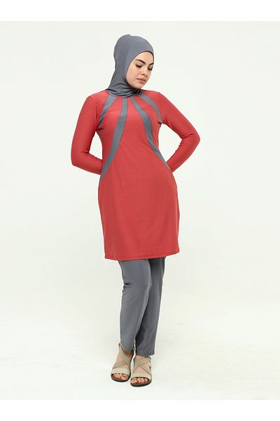Ranuna Lycra Hijab Swimsuit - Tile - Ranuna