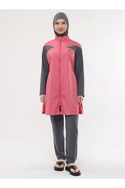 Ranuna Full Covered Hijab Swimsuit - Pink - Ranuna
