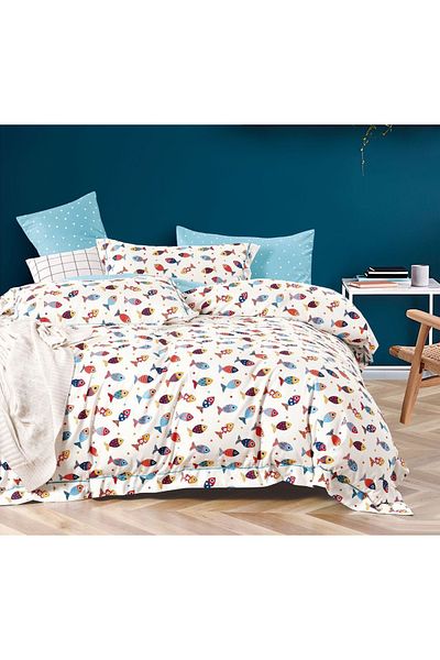 CHIRASO CHIRASO Linen, 100% Cotton, Classic Sheet 155x230 cm, Duvet Sheet 160x200 cm, 2 Pillowcases