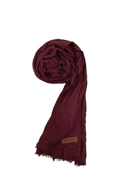 Bonjela Bamboo Shawl - Claret Red