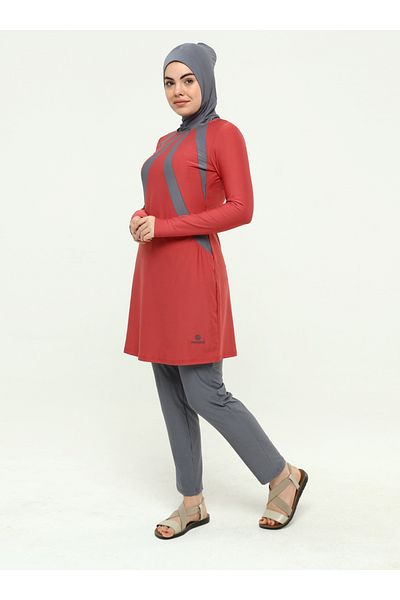 Ranuna Lycra Hijab Swimsuit - Tile - Ranuna