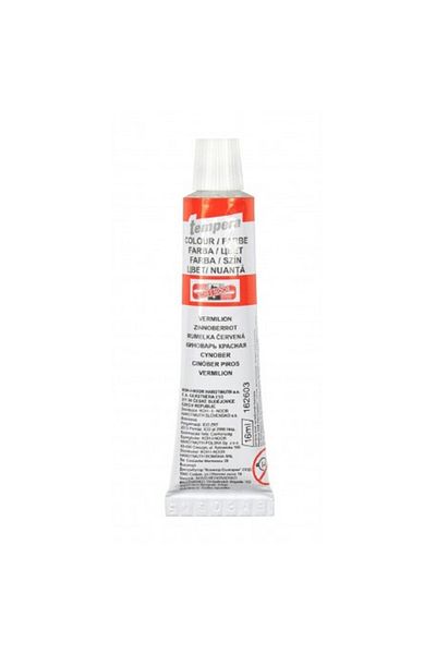 OEM Vopsea tempera portocalie Koh-i-Noor, tub de 16 ml, solubilă în apă, opacitate ridicată