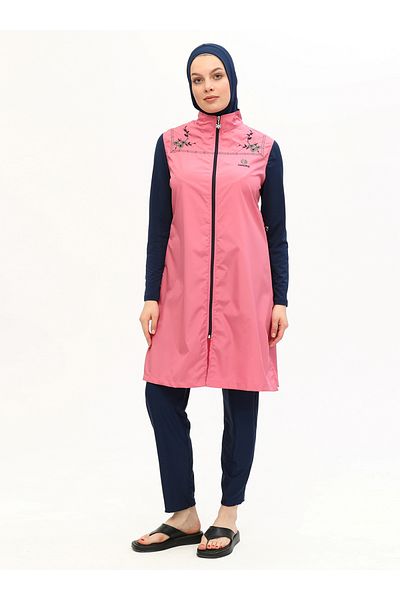 Ranuna Full Covered Hijab Swimsuit - Dusty Rose - Ranuna