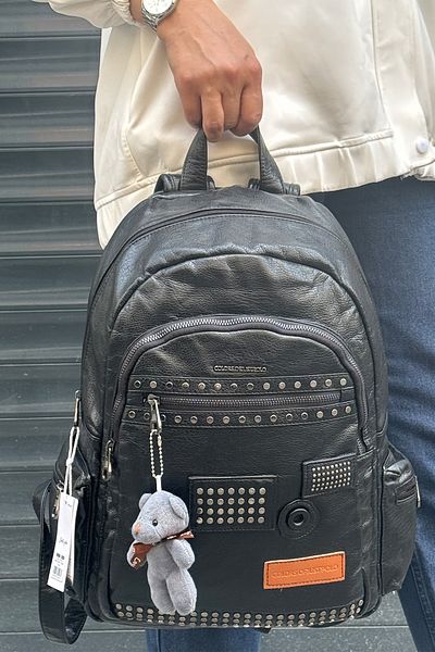 Just Polo Imported Washable Leather Backpack and School Bag