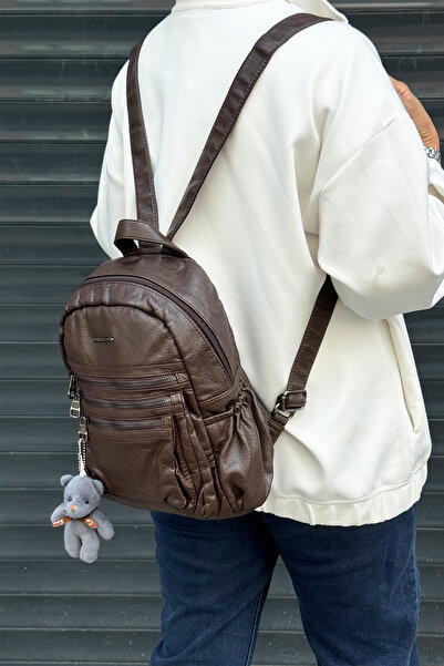 Just Polo Imported Washable Leather Backpack and School Bag