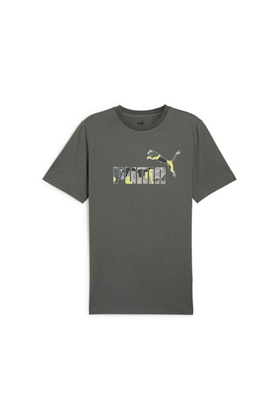 Puma Mens Essentials+ CAMO Graphic T-shirt - Gray