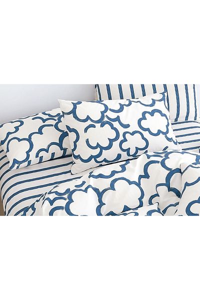 CHIRASO CHIRASO Linen, 100% Cotton, ELASTIC Sheet 180x200 cm, Duvet Sheet 200x230 cm, 2 Pillowcases