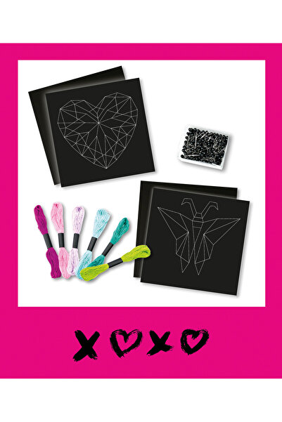 LENA Lena string art set, butterfly and heart, 8 years+