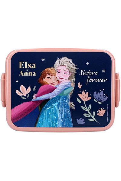 Frozen Sandwich box, with gasket and airtight closure, BPA-free, 16x13x5 cm, multicolor, Frozen, Disney