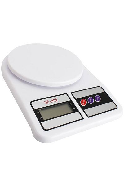 Aptel Cantar electronic de bucatarie, afisaj LCD, alimentare baterii, alb, 238x168x34 mm