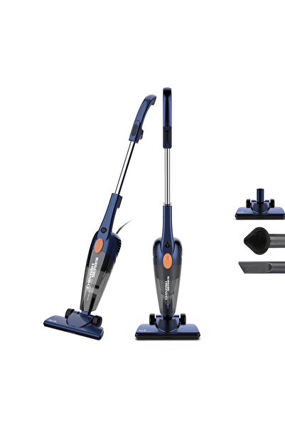 Deerma مكنسة كهربائية DX118C Pro 2 في 1، مكنسة كهربائية بقوة 600 وات و15 كيلو باسكال وشفط قوي