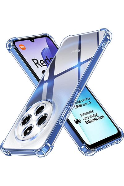 ALC MOBILE Anti-shock, transparent case compatible with Xiaomi Redmi 14C