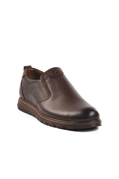 AYAKMOD 014 m Brown Genuine Leather Men's Casual Shoes