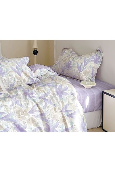 CHIRASO CHIRASO Linen, 100% Cotton, ELASTIC Sheet 180x200 cm, Duvet Sheet 200x230 cm, 2 Pillowcases