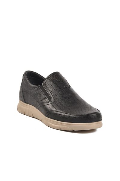 AYAKMOD D2301 m Black Genuine Leather Men's Casual Shoes