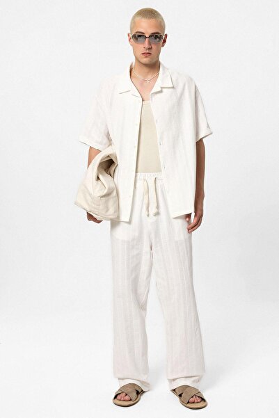 VAMOSCLO Basic bottom top shirt set white