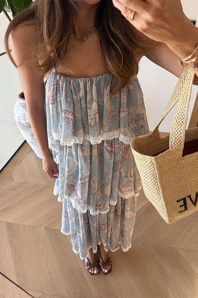 Özge Özgenç Φόρεμα σιφόν με μοτίβο στρώσεων