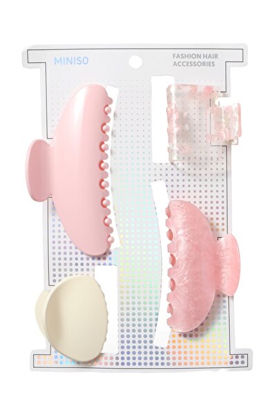 Miniso Soft Renkli Kıskaç Toka Seti (4 Adet)