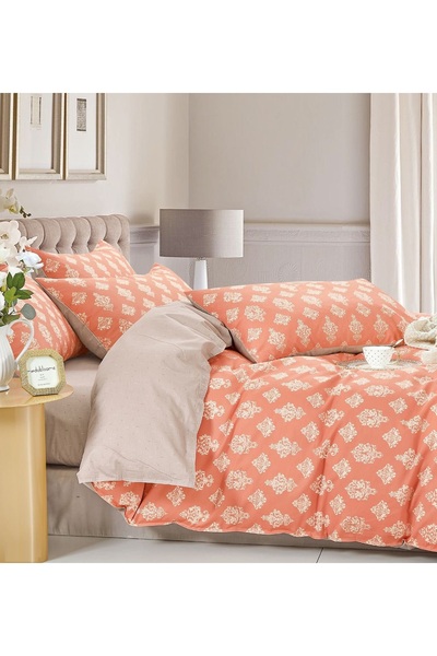 CHIRASO CHIRASO Linen, 100% Cotton, ELASTIC Sheet 180x200 cm, Duvet Sheet 200x230 cm, 2 Pillowcases