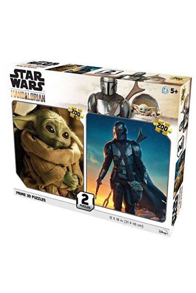 Prime 3D - Lucas Star Wars Mandalorian - 200 Parça İkili Puzzle Prm10229