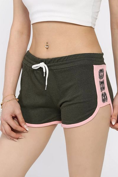 GÜLSELİ Mini pantaloni scurți imprimați pentru femei kaki